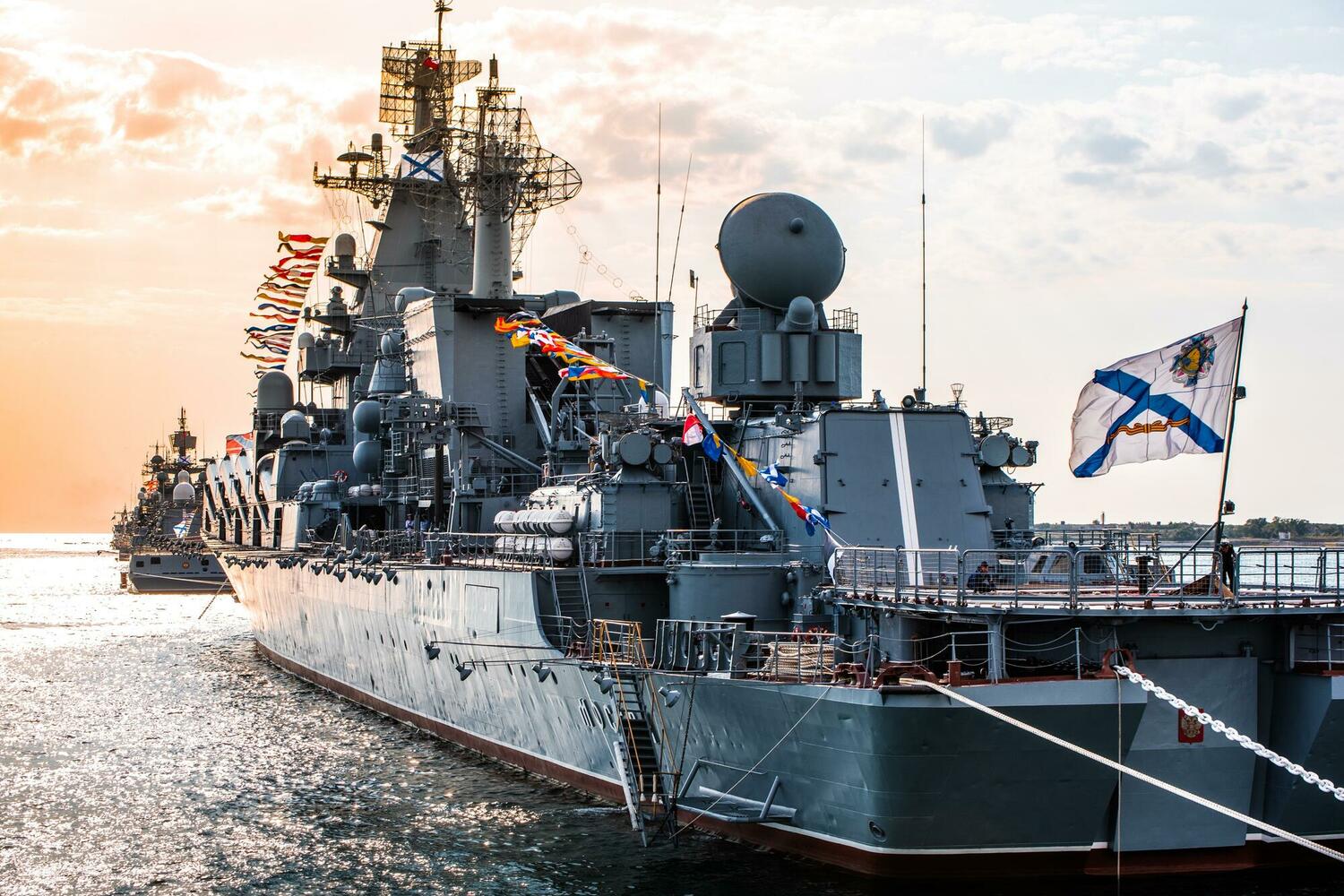  крейсер «Москва» в июле 2021 г. 
