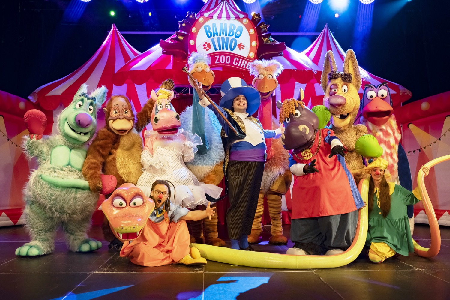 Европейское театрализованное шоу для детей - Цирк счастливых зверей маэстро Вambolino