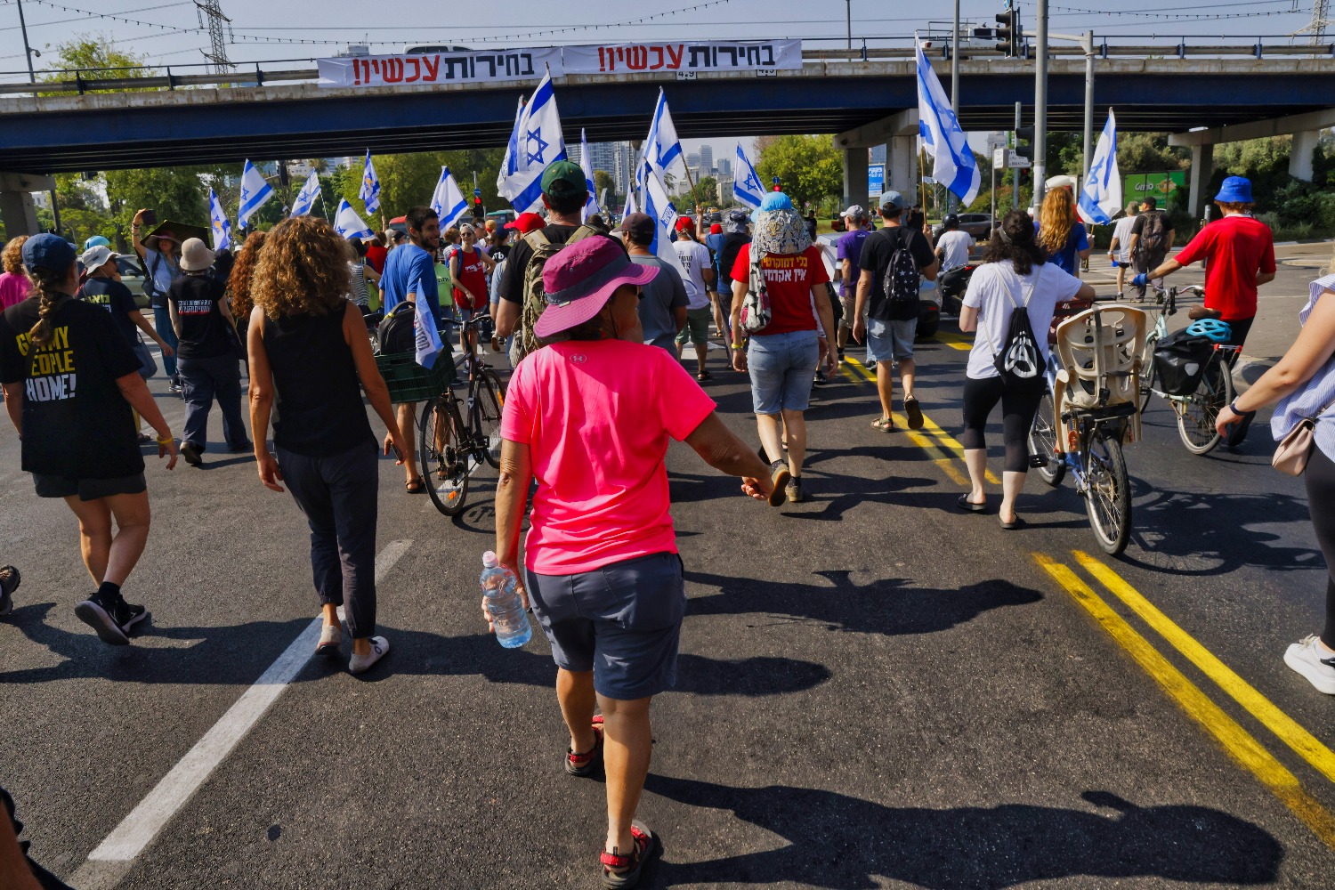 В Израиле начался день протестов: костер на Аялоне